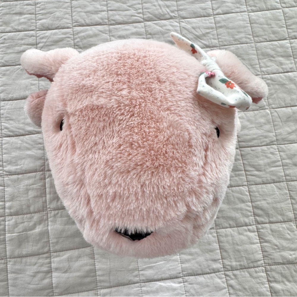 Pillowfort Bunny Plush Weighted Pillow 3lbs Sensory Friendly Pink - Picture 7 of 8
